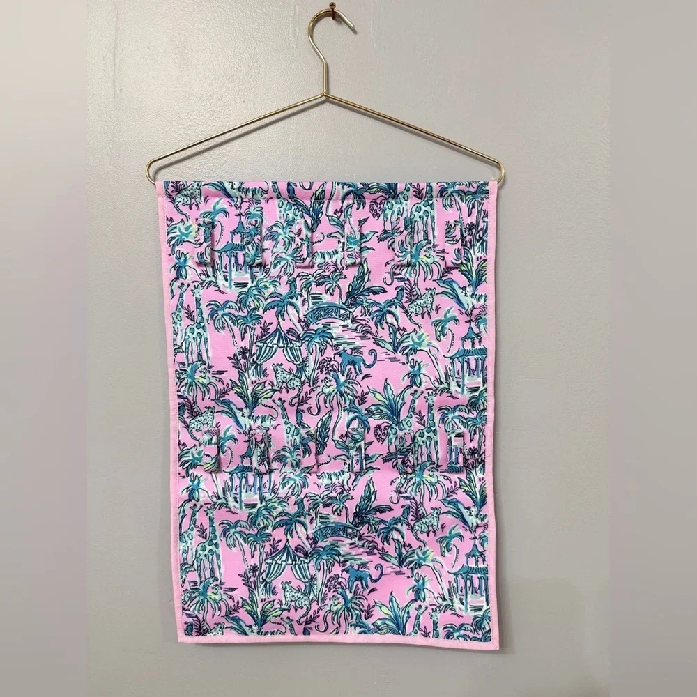 Lilly Pulitzer Tropical Pink Hanging Jewelry or makeup 💄 Organizer New Condition